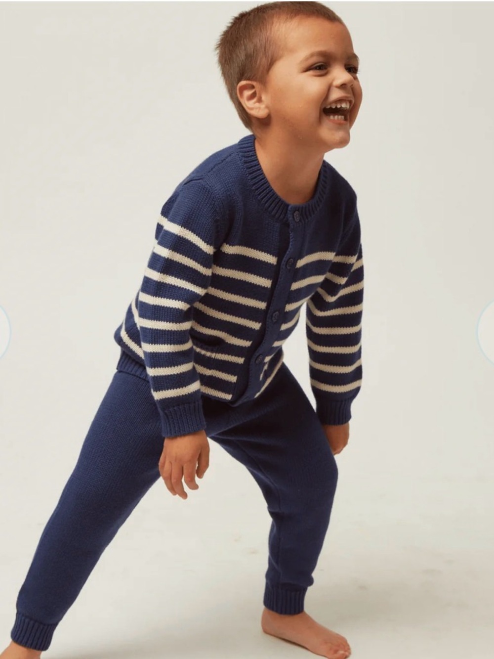 Minnow unisex navy knit pants